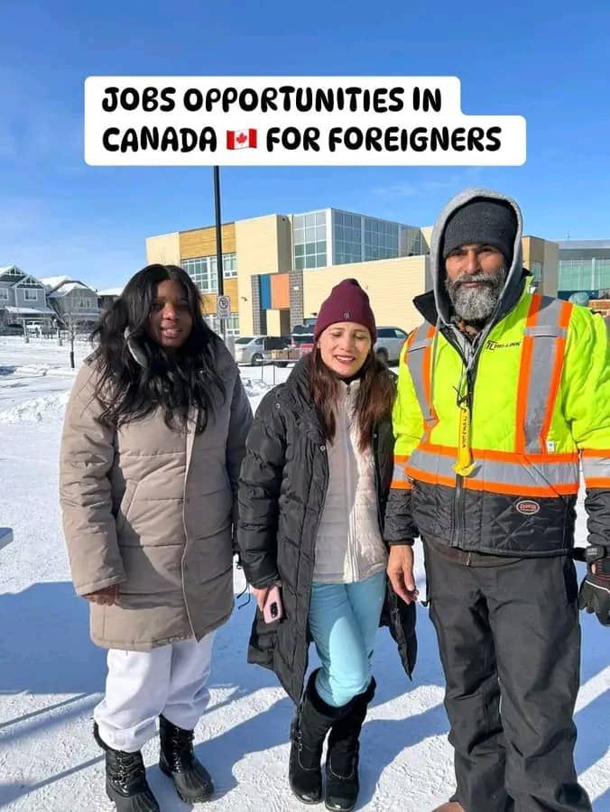 Travailleurs dans un environnement hivernal au Canada